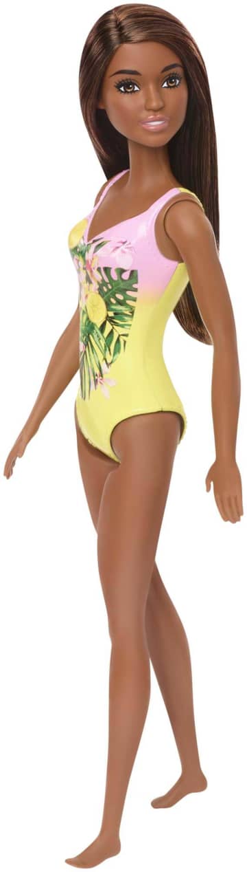 Barbie Doll, Brunette, Wearing Swimsuit, For Kids 3 To 7 Years Old