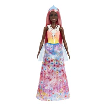 Barbie Dreamtopia Royal Doll With Light-Pink Hair Wearing Removable Skirt, Shoes & Headband