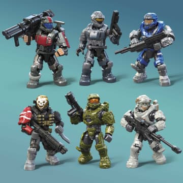 MEGA Halo 20Th Anniversary Pack Building Kit With 20 Micro Action Figures (352 Pieces)