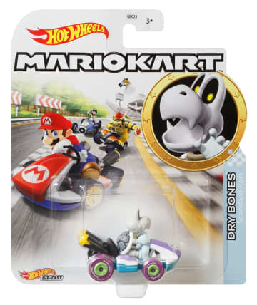 Hot Wheels Mario Kart Vehículo de Juguete Dry Bones Standard Kart