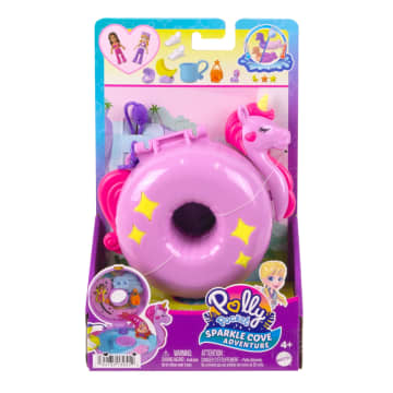 Polly Pocket Dolls And Playset, Unicorn Toys, Sparkle Cove Adventure Unicorn Floatie Compact - Imagen 6 de 6