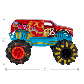 Hot Wheels RC Monster Trucks 1:15 Scale HW Demo Derby, Remote-Control Toy