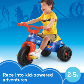 Fisher-Price Hot Wheels Tough Trike Toddler Tricycle With Handlebar Grips