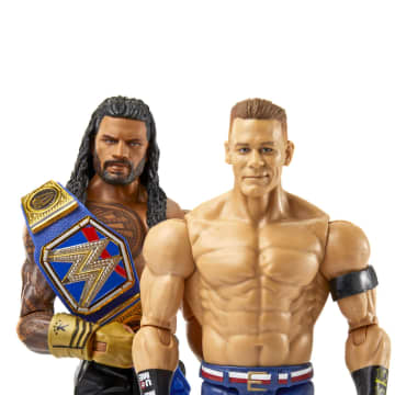 WWE Championship Showdown Roman Reigns vs John Cena Action Figures, 2 Pack With Championship (6- in) - Image 2 of 6