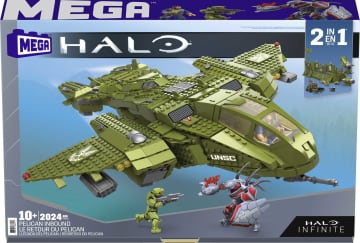 MEGA Halo Pelican inbound Vehicle Halo infinite Building Set