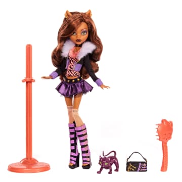 Monster High Clawdeen Wolf Reproduction Doll With Doll Stand & Accessories, SOLD OUT