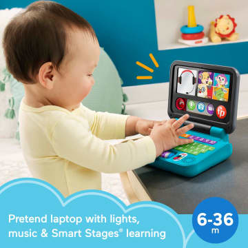 Fisher-Price Laugh & Learn Let's Connect Laptop Baby & Toddler Electronic Learning Toy