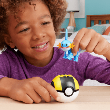 MEGA Pokémon Mudkip Building Toy Kit, Poseable Action Figure (31 Pieces) For Kids