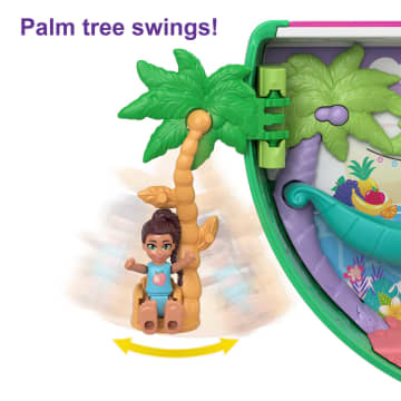 Polly Pocket Watermelon Pool Party Compact Playset With 2 Dolls & 12 Accessories