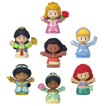 Fisher-Price Little People Disney Princess Toys, 7-Figure Pack For Toddlers And Preschool Kids