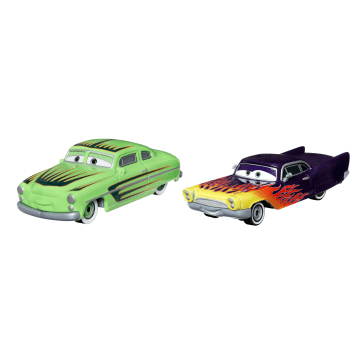 Cars de Disney y Pixar Diecast Vehículo de Juguete Paquete de 2 Edwin Kranks & Greta - Imagen 1 de 4