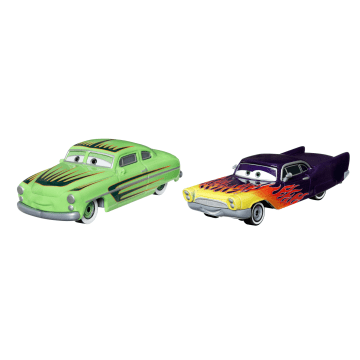 Cars de Disney y Pixar Diecast Vehículo de Juguete Paquete de 2 Edwin Kranks & Greta