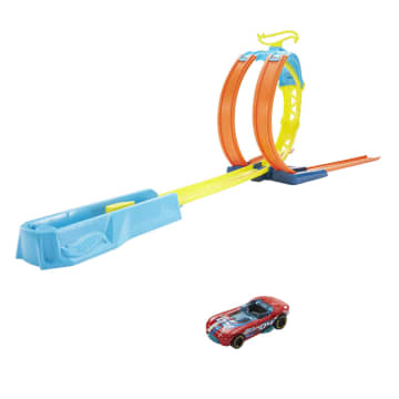 Hot Wheels Track Builder Pista de Juguete Paquete Doble Loop - Image 5 of 6