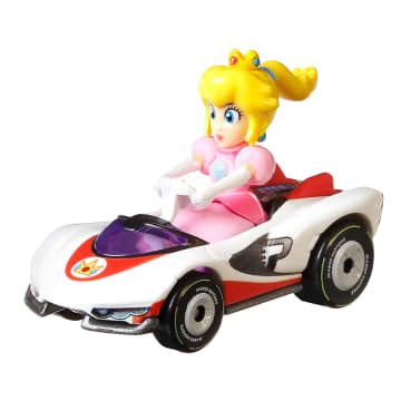 Hot Wheels Mario Kart Veículo de Brinquedo Princesa Peach - Imagen 1 de 4