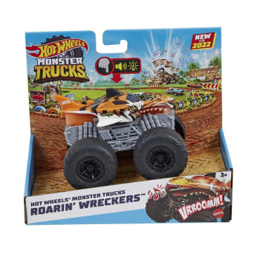 Hot Wheels Monster Trucks Roarin’ Wreckers Trucks, With Lights & Sounds