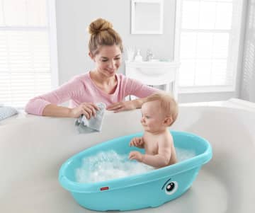 Fisher-Price Baby Bañera para Bebés Ballena Hora del Baño