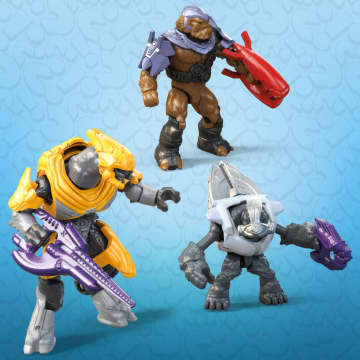 MEGA Halo Universe Collection Series 3, Micro Action Figures Building Toy Kit [Blind Packs]