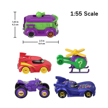 Fisher-Price DC Batwheels 1:55 Scale Vehicle Multipack, Batcast Metal Diecast Cars, 5 Pieces - Image 6 of 6