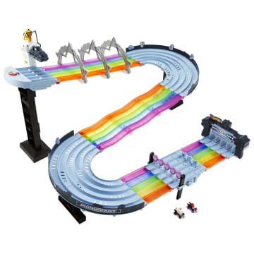 Hot Wheels Mario Kart Pista de Brinquedo Rainbow Road - Imagen 1 de 6