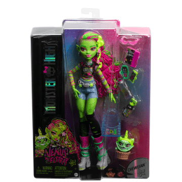Monster High Venus Mcflytrap Fashion Doll With Pet Chewlian And Accessories - Image 6 of 6