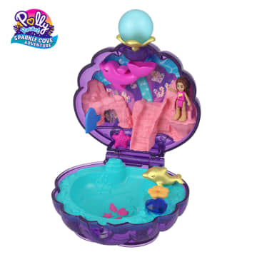 Polly Pocket Sparkle Cove Adventure Underwater Lagoon Compact Playset With Micro Doll & Accessories - Imagem 2 de 6