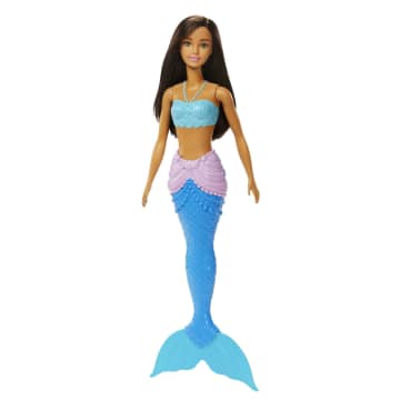 Barbie Fantasía Muñeca Sirena Aleta Azul con Lila - Imagem 1 de 5