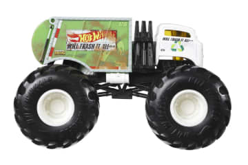 Hot Wheels Monster Trucks Veículo de Brinquedo 1:24 Will Trash It All - Imagen 4 de 6