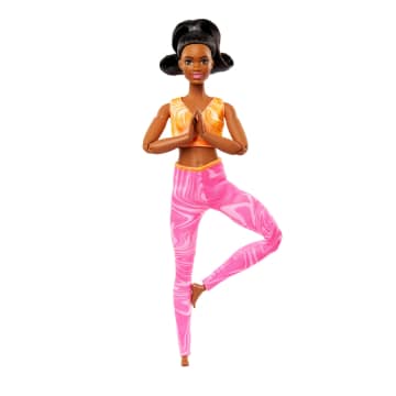 Fashionable BARBIE Made to Move Yoga Different Pose With Beautiful Purple  Outfit