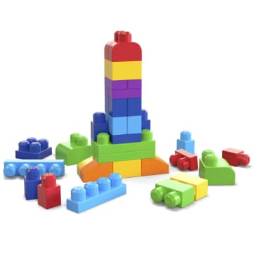 Mega Bloks Jogo de Construção Bolsa de Construção de 60 peças azul