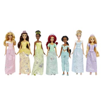 Disney Princess Toys, 7 Princess Dolls and Accessories, Gifts for Kids