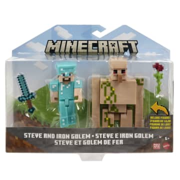 Minecraft Toys, 2-Pack Of Action Figures, Gifts For Kids