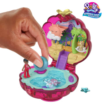 Polly Pocket Sparkle Cove Adventure Beach Compact Playset With Micro Doll, Accessories & Surprise - Image 4 of 6