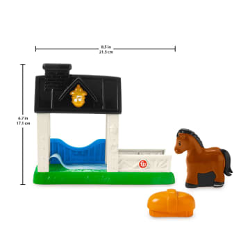Fisher-Price Little People Stable Playset With Light Sounds And Horse Figure, Toddler Toy