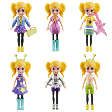 Polly Pocket Conjunto de Brinquedo Pacote de Modas Sereias Mágicas Elemento Surpresa - Imagen 3 de 5