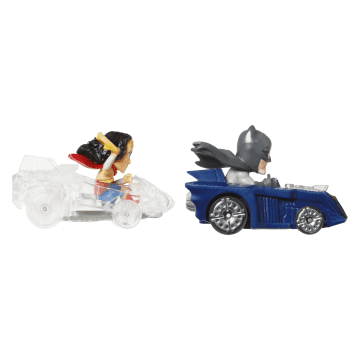 Hot Wheels Racerverse Die-Cast Cars, Set Of 2 Toy Vehicles With Character Drivers Optimized For Racerverse Track