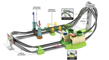 Hot Wheels Mario Kart Pista de Juguete De Circuito Largo