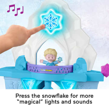 Disney Frozen Toy, Little People Playset With Anna & Elsa Figures, Elsa's Enchanted Lights Palace