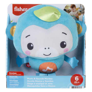 Fisher-Price Music And Sounds Monkey Plush Toy For Infants And Toddlers