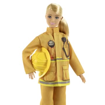 Barbie Firefighter Blonde Doll (12-In/30.40-Cm) & Playset, Ages 3 & Up