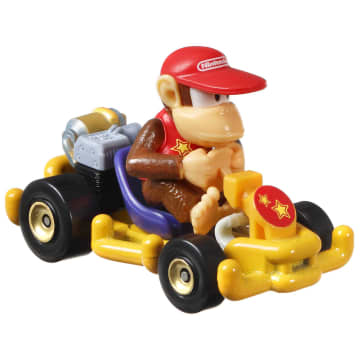 Hot Wheels Mario Kart Veículo de Brinquedo Diddy Kong Pipe Frame - Imagen 2 de 4