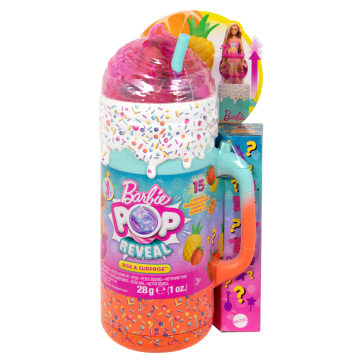 Barbie Pop Reveal Rise & Surprise Gift Set With Scented Doll, Squishy Scented Pet & More, 15+ Surprises