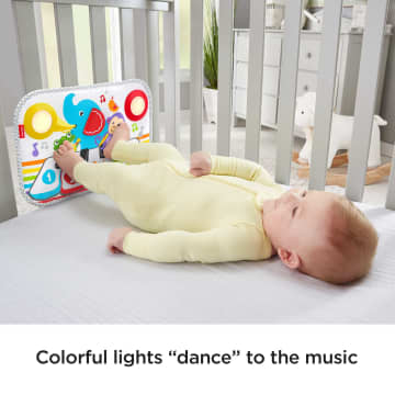 Fisher-Price Smart Stages Kick & Play Piano, Crib-Attaching Baby Toy