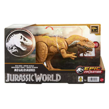 Jurassic World Wild Roar Dinosaur, MEGAlosaurus Action Figure Toy With Sound - Image 6 of 6
