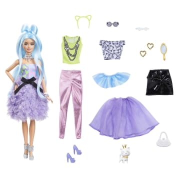 Barbie Extra Doll & Accessories Set With Mix & Match Pieces For 30+ Looks