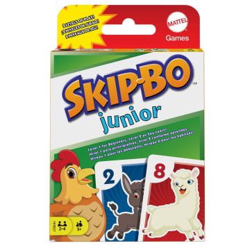 Skip-Bo Junior Card Game With 112 Cards & 2 Levels Of Play For 5 Year Olds & Up