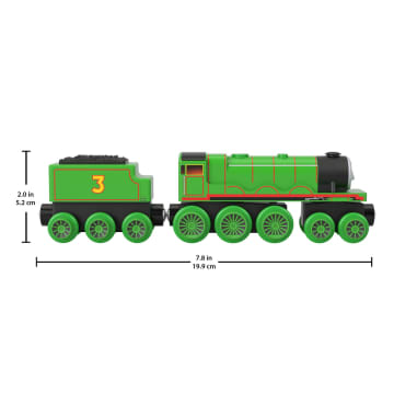 Thomas & Friends Wooden Railway Henry Engine And Coal Car - Imagen 6 de 6