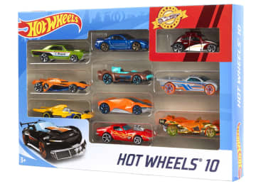 Hot Wheels Toy Cars Set Of 10 Vehicles