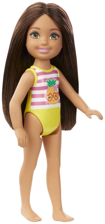 Barbie Club Chelsea Beach Doll, 6-Inch Brunette Hair
