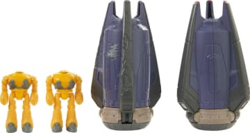 Disney Pixar Lightyear Conjunto de Brinquedo Cyclops e nave espacial inimiga