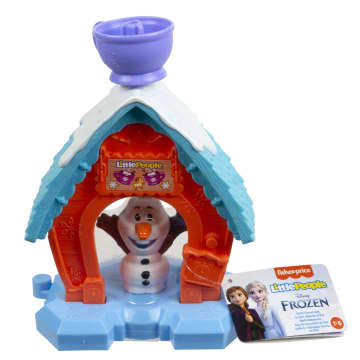 Disney Frozen Olaf's Cocoa Cafe Little People Portable Playset With Figure For Toddlers
